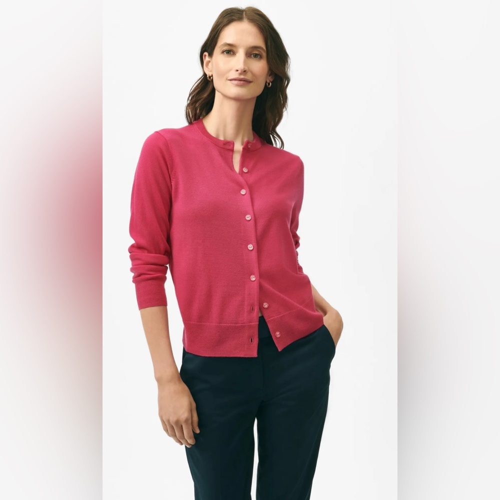Brooks Brothers‎ Supima Cotton Women's Pink Cardigan Sweater Size:XL